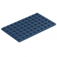 LEGO lapos elem 6x10, sötétkék (3033)